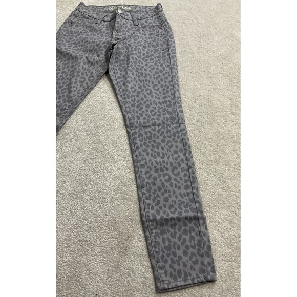 Old Navy Women's Rockstar Skinny Gray Animal Print Jeans Pants Size 2 #G1.. - Picture 2 of 8